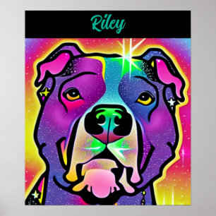 Pitbull Hund-Personlig Poster