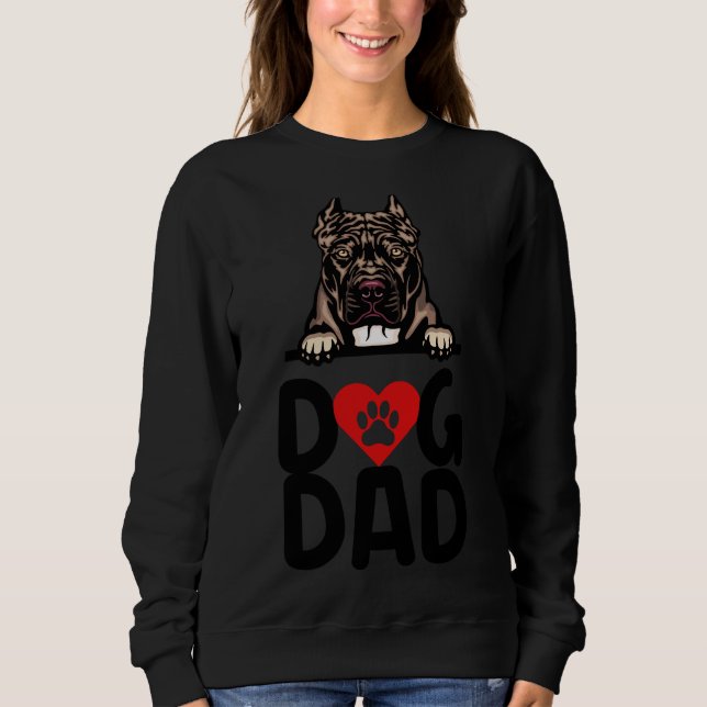 Pitbull Hund Pit Bull Terrier Pappa Pit B T Shirt (Framsida)