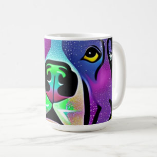 Pitbull Hund Pop Art Kaffemugg