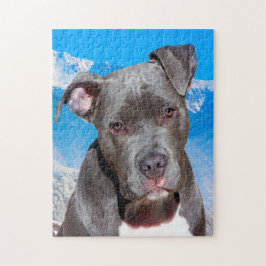 Pitbull Hund. Pussel