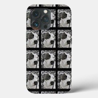 Pitbull, hund, svart och vit buckla