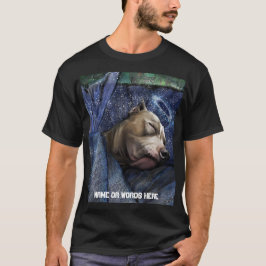 Pitbull Hund Sympathy Loss Condolence Note Card T Shirt