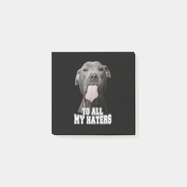 Pitbull hund till alla mina hän post-it block (Framsida)