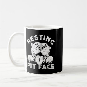 Pitbull Hund Vila Pit Ansikte Sarksatisk humor Kaffemugg