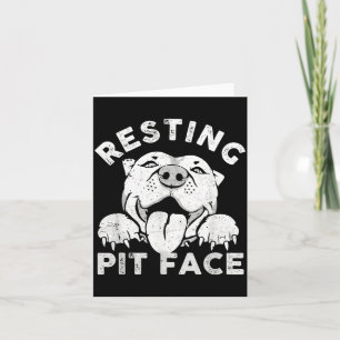 Pitbull Hund Vila Pit Ansikte Sarksatisk humor Kort