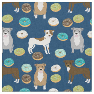 Pitbull hundar navy blue dones food tyg