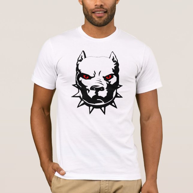PITBULL-HUNDTSHIRT T SHIRT (Framsida)