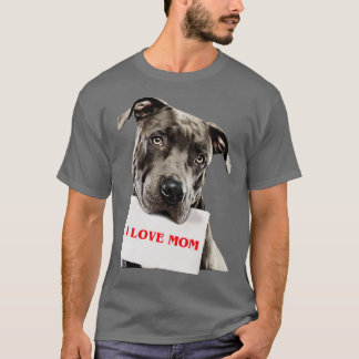 Pitbull I kärlek mamma T Shirt