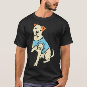 Pitbull I Kärlek Mamma Tattoo Pittie Hund T Shirt