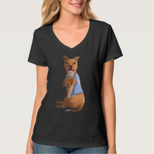 Pitbull jag älskar mamma tatuering hund skjorta ro t shirt
