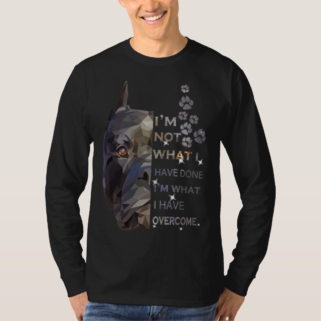 Pitbull jag är vad jag har överträffat t shirt (Framsida)