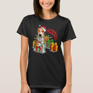 Pitbull jul Merry Pitmas Jultomten T Shirt
