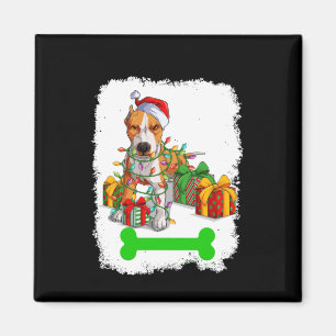 PitBull Juldekorationer Pajama Santa Hat Magnet