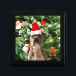 Pitbull Julgran Ornaments Snögubbe Smyckeskrin<br><div class="desc">Pitbull Julgran Ornaments Snögubbe Doormat.Cute Pitbull Hund med Julgran Ornaments Snö Man i bakgrunden.</div>