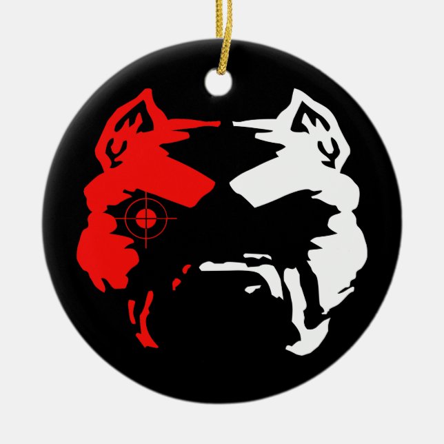 Pitbull Julgransprydnad Keramik (Framsidan)