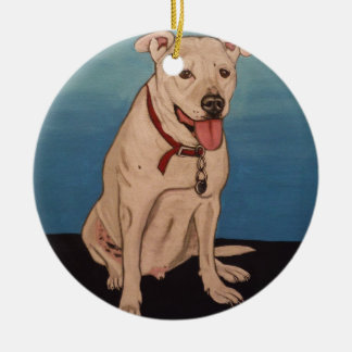 Pitbull Julgransprydnad Keramik