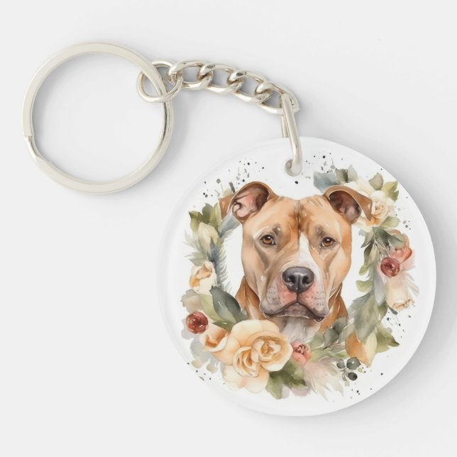 Pitbull Julkrans Festiva Hundar (Framsidan)