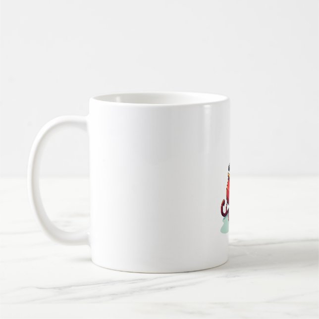 Pitbull-jultomten åker kaffemugg (Vänster)