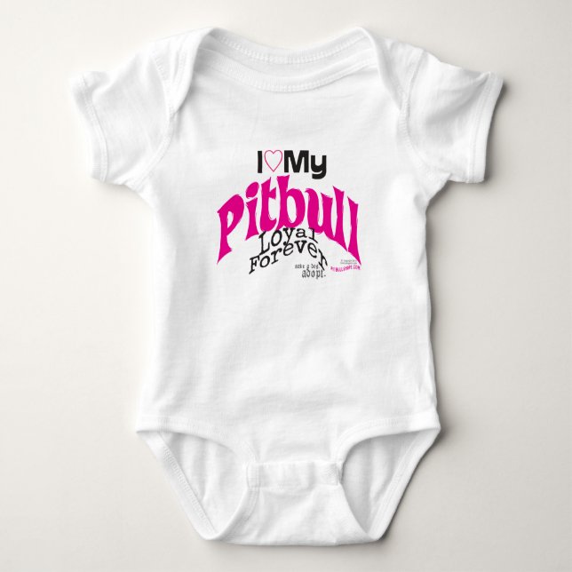 PITBULL-KÄRLEK - LOJAL FORVER TEE (Framsida)