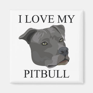 PITBULL-kärlek! Magnet