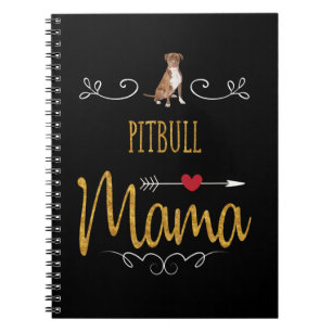 Pitbull kärlek mamma så mycket anteckningsbok