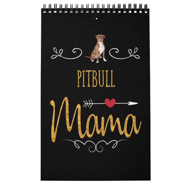Pitbull kärlek mamma så mycket kalender (Omslag)