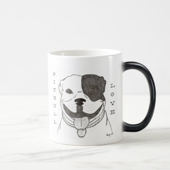 Pitbull Kärlek Mugg (Höger)