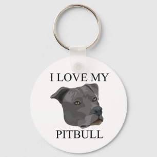 PITBULL-kärlek! Nyckelring