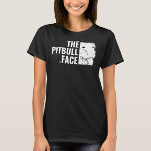 Pitbull Kärlek Pitbull Ansikte Pet Animal Lover T Shirt