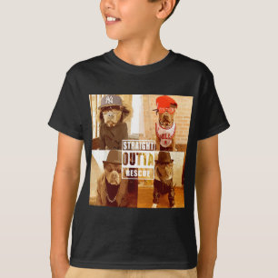 Pitbull Kärlek Rak Outta Rädding Funny Pit Bull T Shirt