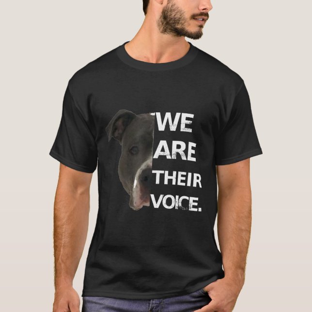 Pitbull Kärlek Shirt, vi är deras Hundälskare för  T Shirt (Framsida)