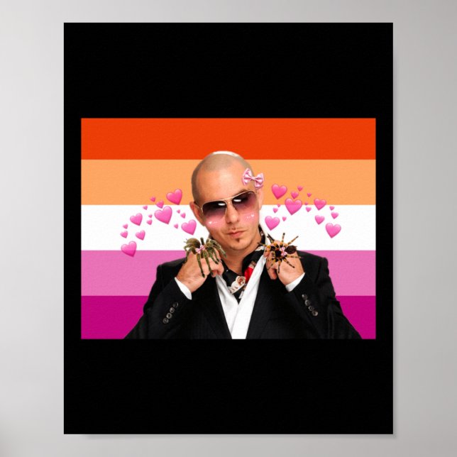Pitbull Kärlek spiders och även Lesbiskar Poster (Framsidan)