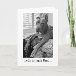 Pitbull Kärlek Tänker på Dig Kort