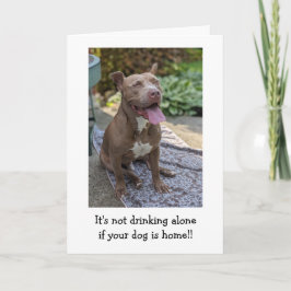 Pitbull Kärlek Tänker på Dig Kort