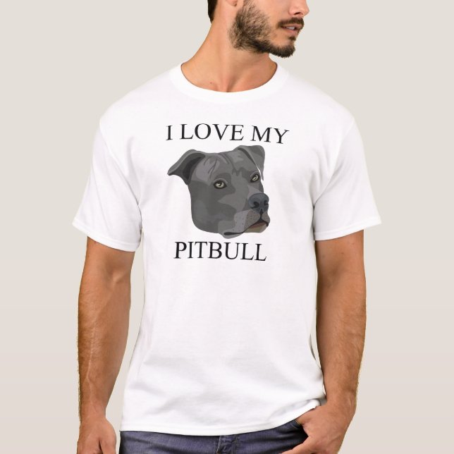 PITBULL-kärlek! Tee (Framsida)