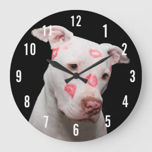 Pitbull Kisses Stor Klocka