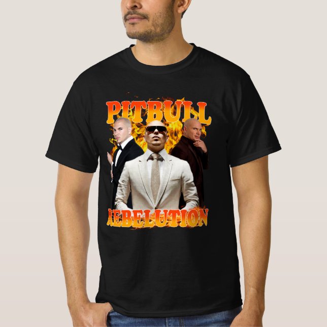 pitbull-konsert 90s t shirt (Framsida)