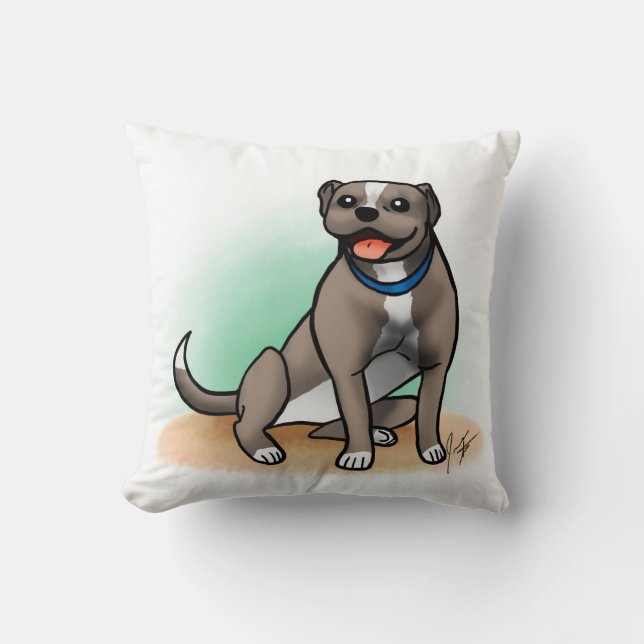 Pitbull kudder kudde (Framsida)