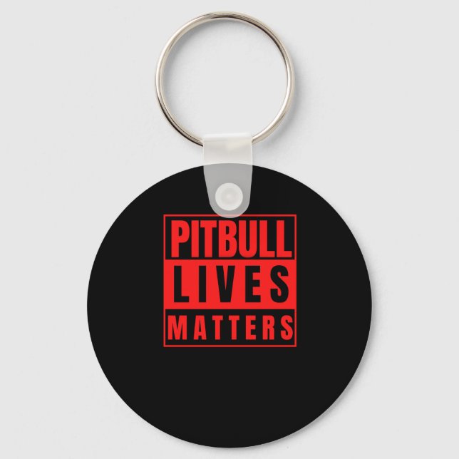 Pitbull Lives - Pitbull Saker Hund älskare Sticker Nyckelring (Framsida)