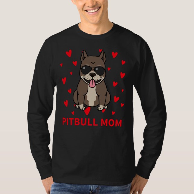 Pitbull Mamma 332 T Shirt (Framsida)