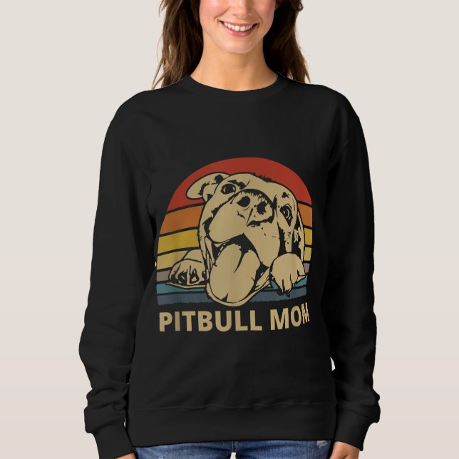 Pitbull Mamma-design för Pitbull och Pibble Mammor T Shirt (Framsida)