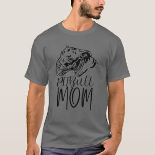 Pitbull Mamma Funny Pet Puppy Hund T Shirt