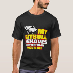Pitbull Mamma Hund Husdjur Klistermärke Halsband L T Shirt