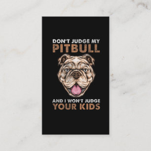 Pitbull Mamma Hundägare Pit Bull Mor Visitkort