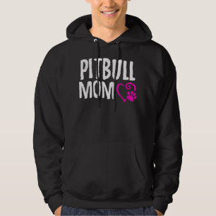 Pitbull mamma I kärlek min skjortskjorta Hoodie