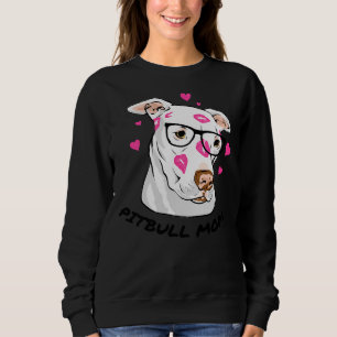 Pitbull Mamma Kisses Wearing Glass T Shirt