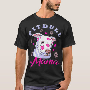 Pitbull Mamma med kute Pity Ansikte, en fin Pitbul T Shirt