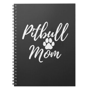 Pitbull Mamma Mor Gift för Hund älskare Anteckningsbok