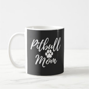 Pitbull Mamma Mor Gift för Hund älskare Kaffemugg