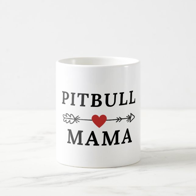 Pitbull Mamma Pittie Mamma Cute Pit Bull Kaffemugg (Center)